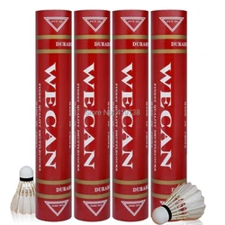 original WECAN shuttlecock red wecan class A duck feather shuttlecock badminton for competition free shipping 5tube /lot