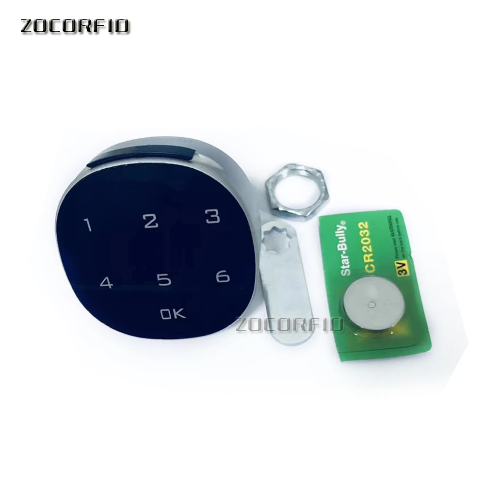 Counter clockwise rotate Keypad Password Keyless Lock with dry battery Security Cabinet Coded Locker temporary or private mode