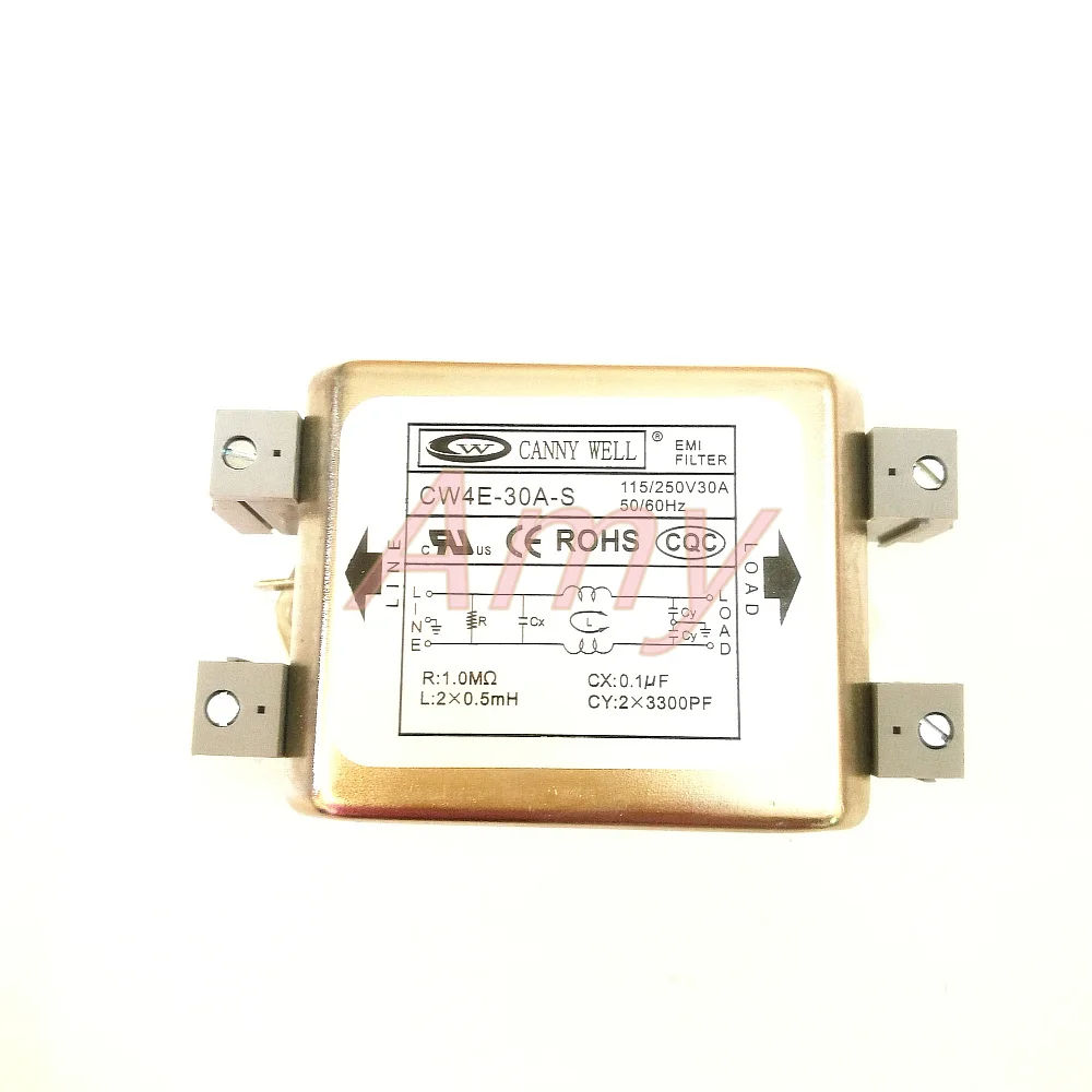 Power EMI filter CW4E 30A S single-phase AC 220V purification