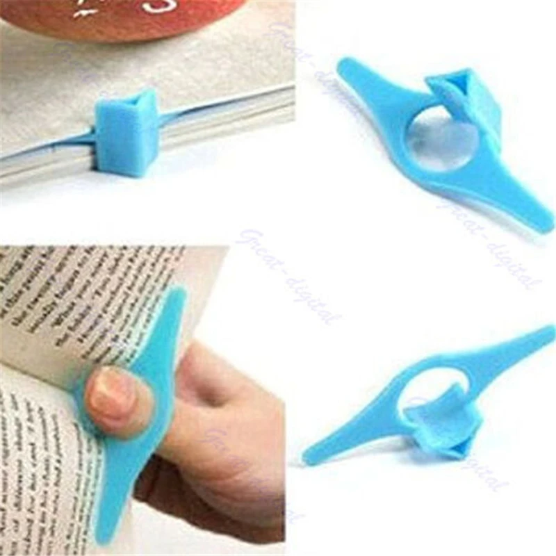 Di alta Qualità Multifunzione In Plastica Pollice Pagina Del Libro Holder Conveniente Libro Marcatore ABS Segnalibro