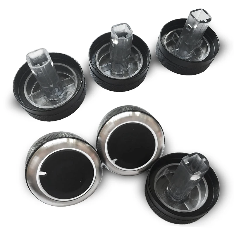 3pcs/set Aluminum alloy air conditioning knob For Geely Panda 2009 - 2017 heat control switch ac knob car accessories