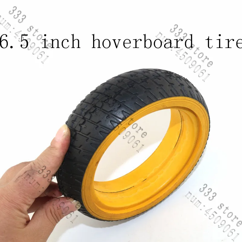 Multiple color selectable 6.5 inch hoverboard tire for 6.5