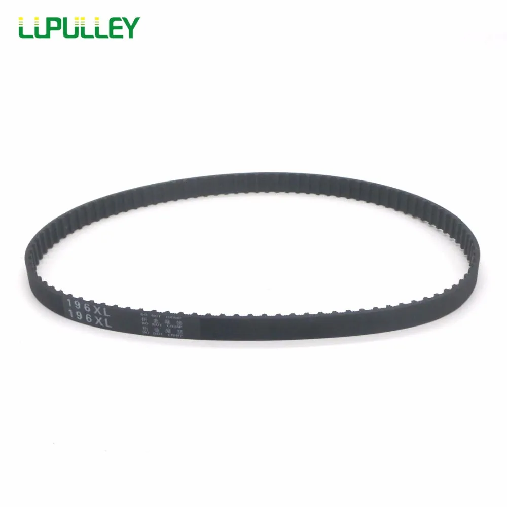 LUPULLEY 2PCS XL Timing Belt 180/182/184/186/188/190/192/194/196/198XL 10mm Width Tooth Belt XL Black Rubber Pulley Belt