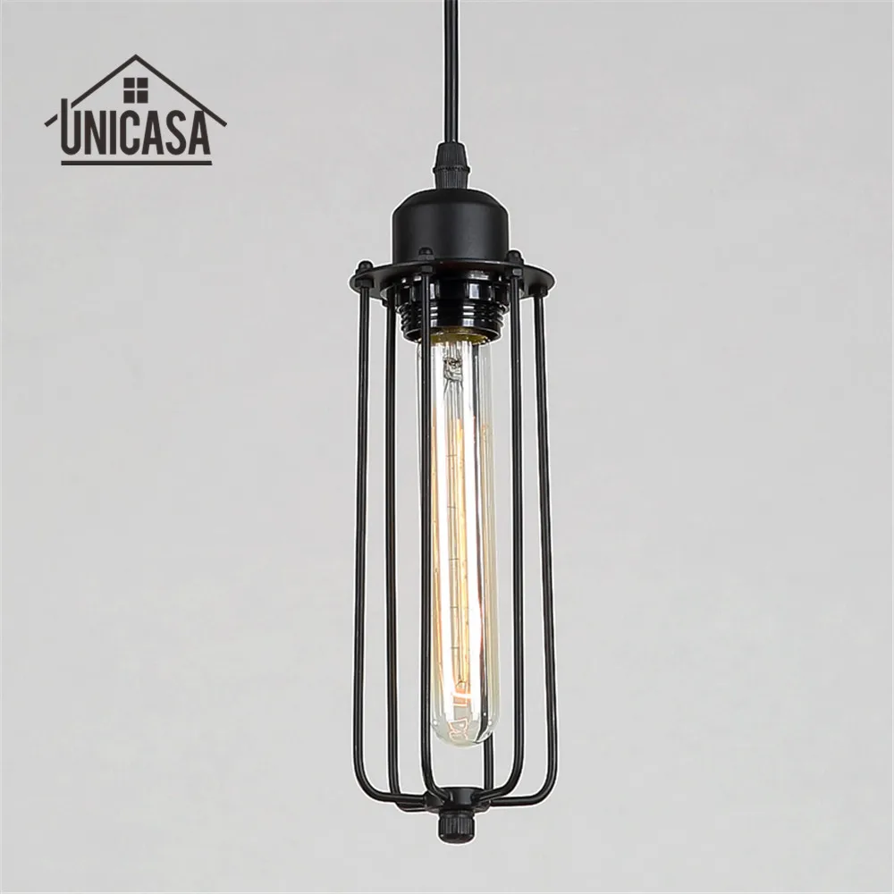 

Antique Wrought Iron Lighting Fixtures Black Metal Pendant Lights Industrail Kitchen Island Living Room Modern LED Ceiling Lamp