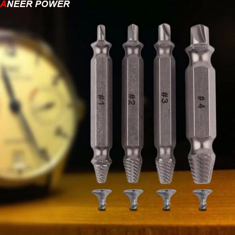 (For Spare Parts or Shipping cost link)4pcs Damaged Screw Take Out Tear Down Tools Screwdriver Broken Screw Extractor Drill Bit