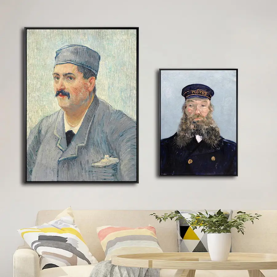 Home Decoration Print Canvas Art Wall Pictures Poster Paitings Netherlandish Vincent Van Gogh Portrait Postman