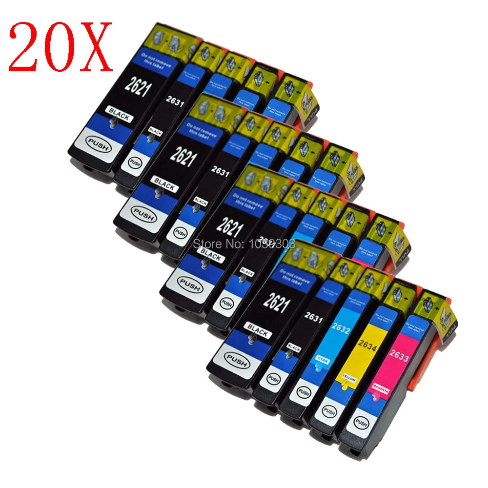 

20x T2621 Ink Cartridge Compatible For Epson XP600/XP-600/XP600 XP610/XP-610/XP610 XP620/XP-620/XP620 XP700/XP-700 Printer