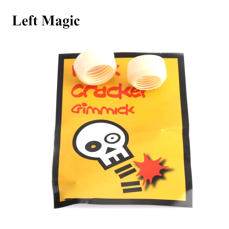 Comedy Clown Bone Cracker Magic Tricks 2 Pcs  Illusion Joke Prank Toy Halloween Close-Up Street  Magic Prop Magician Fun  Sound