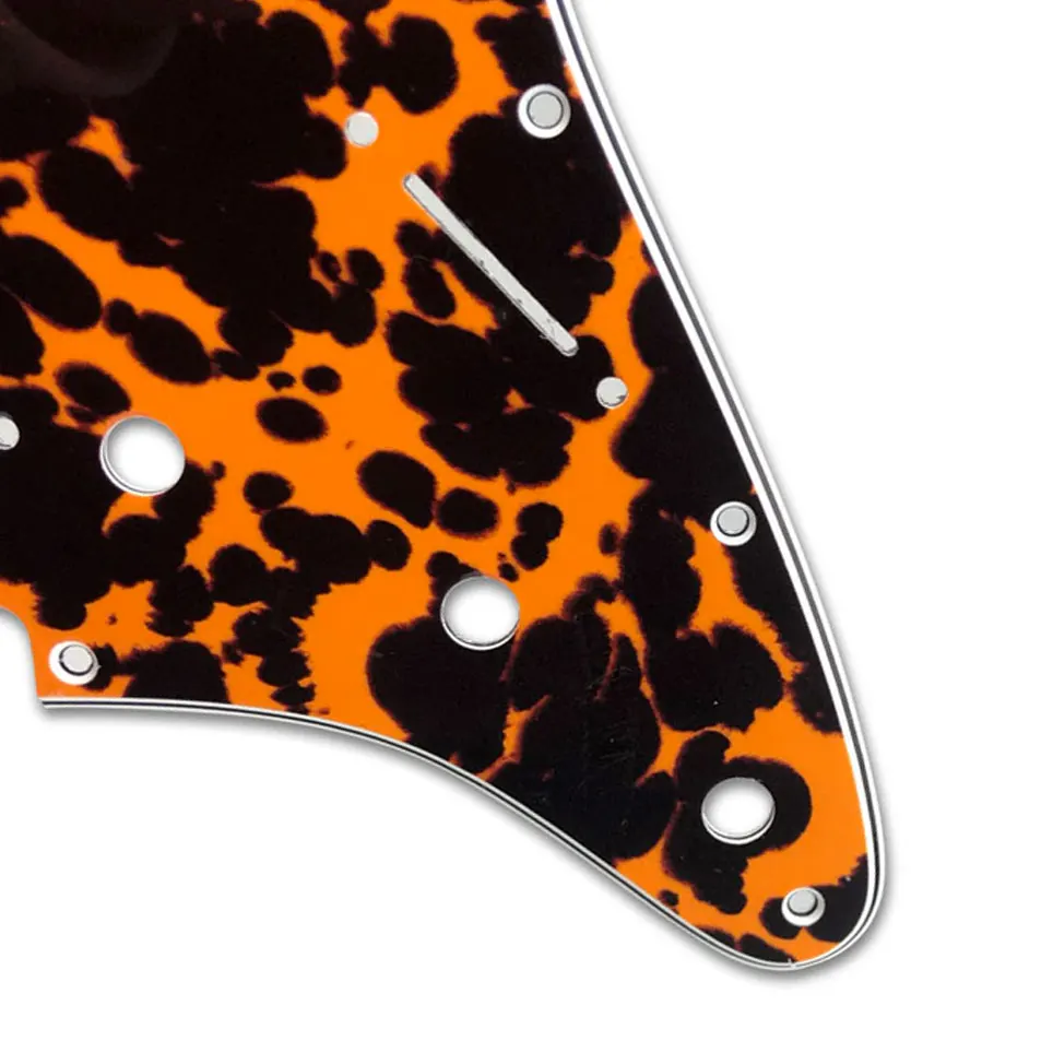 Pleroo – Pickguard de guitare personnalisé, pour USA/mexique Fd Standard Strat 72 \'11 trou de vis St plaque à gratter, choix multicolore