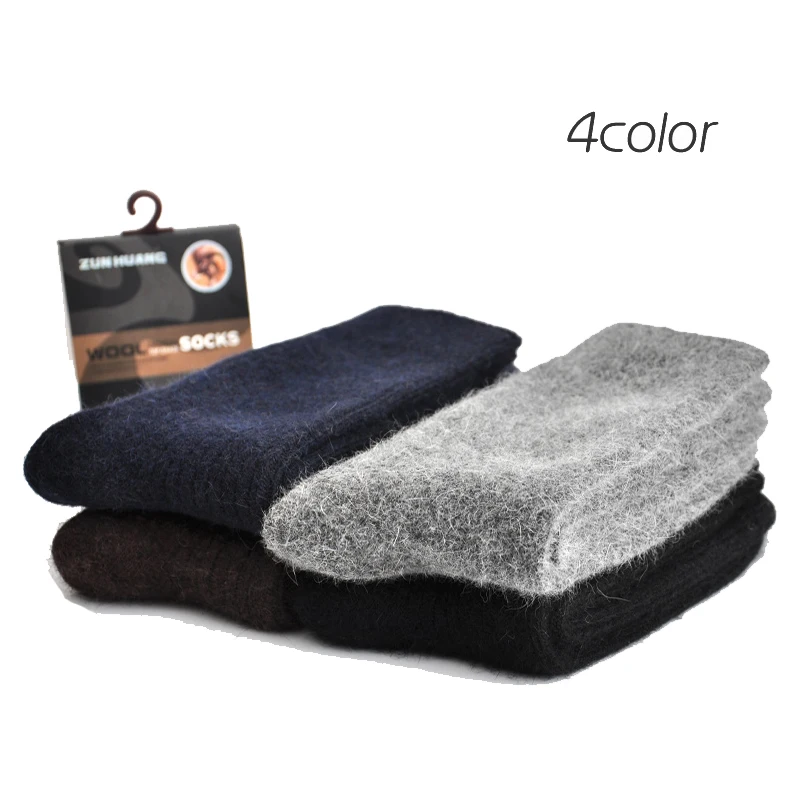 New Super Thick High Quality Merino Wool Socks 3pairs/Lot Classic Business Brand Winter Socks For Men Big Size