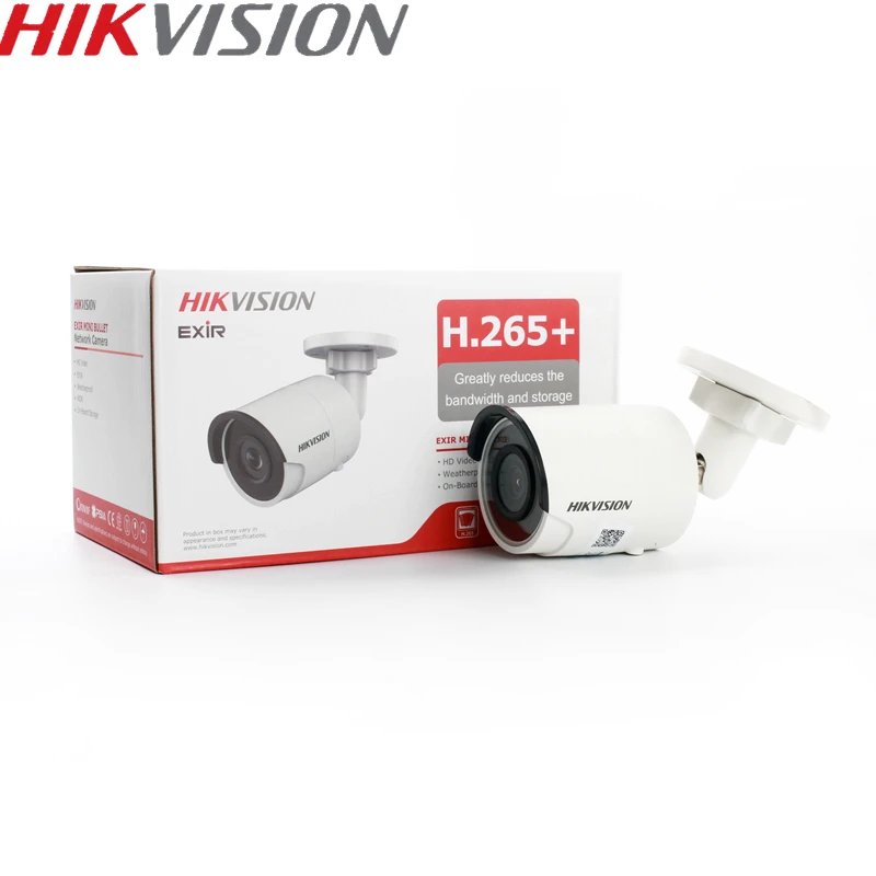 HIKVISION DS-2CD2083G0-I 8MP 4K POE IP Bullet Camera Outdoor IR 30m Turret IP Camera H.265+ IP67 IK10 Waterproof ONVIF EZVIZ