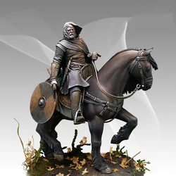 New Unassembled 1/24 Knights of the Crusades 75 MM Soldier Resin Kit DIY Toys Unpainted Kits
