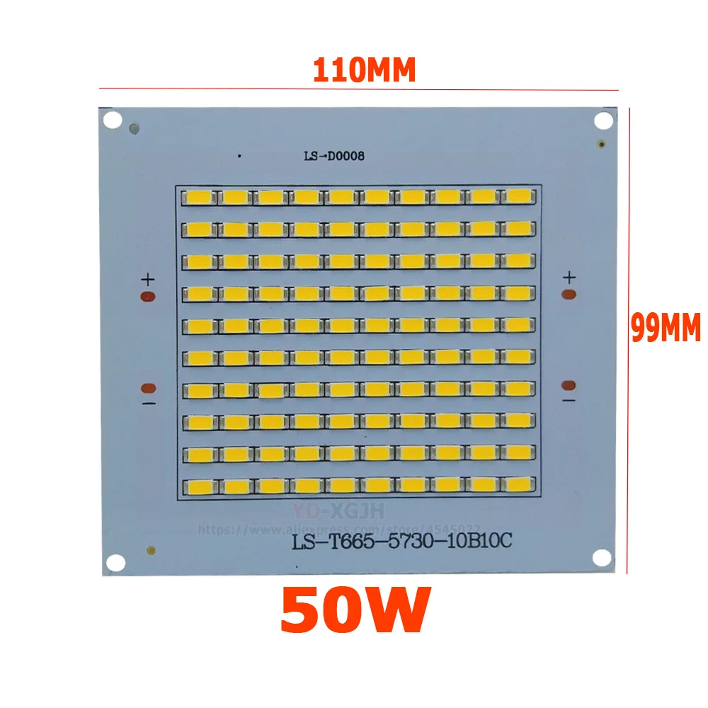 100% Full Power LED Floodling PCB 10W20W 30W 50W 100W 150W 200W SMD5730 LED Lamp Led PCB Board Aluminum Plate forLed Floodlight