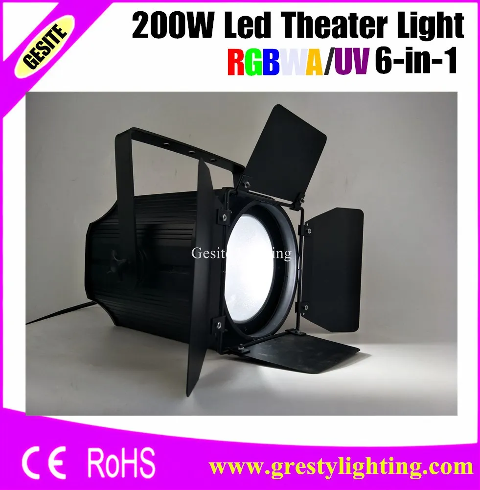 2pcs/lot High Brightness Aluminium Case Warm White 200W LED Par Light For Stage