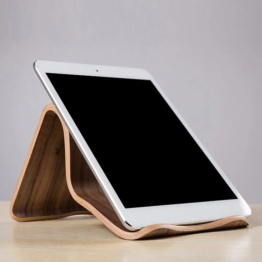 New Arrival SAMDI Wooden Universal Tablet PC Phone Stand Holder Bracket for iPad Tab