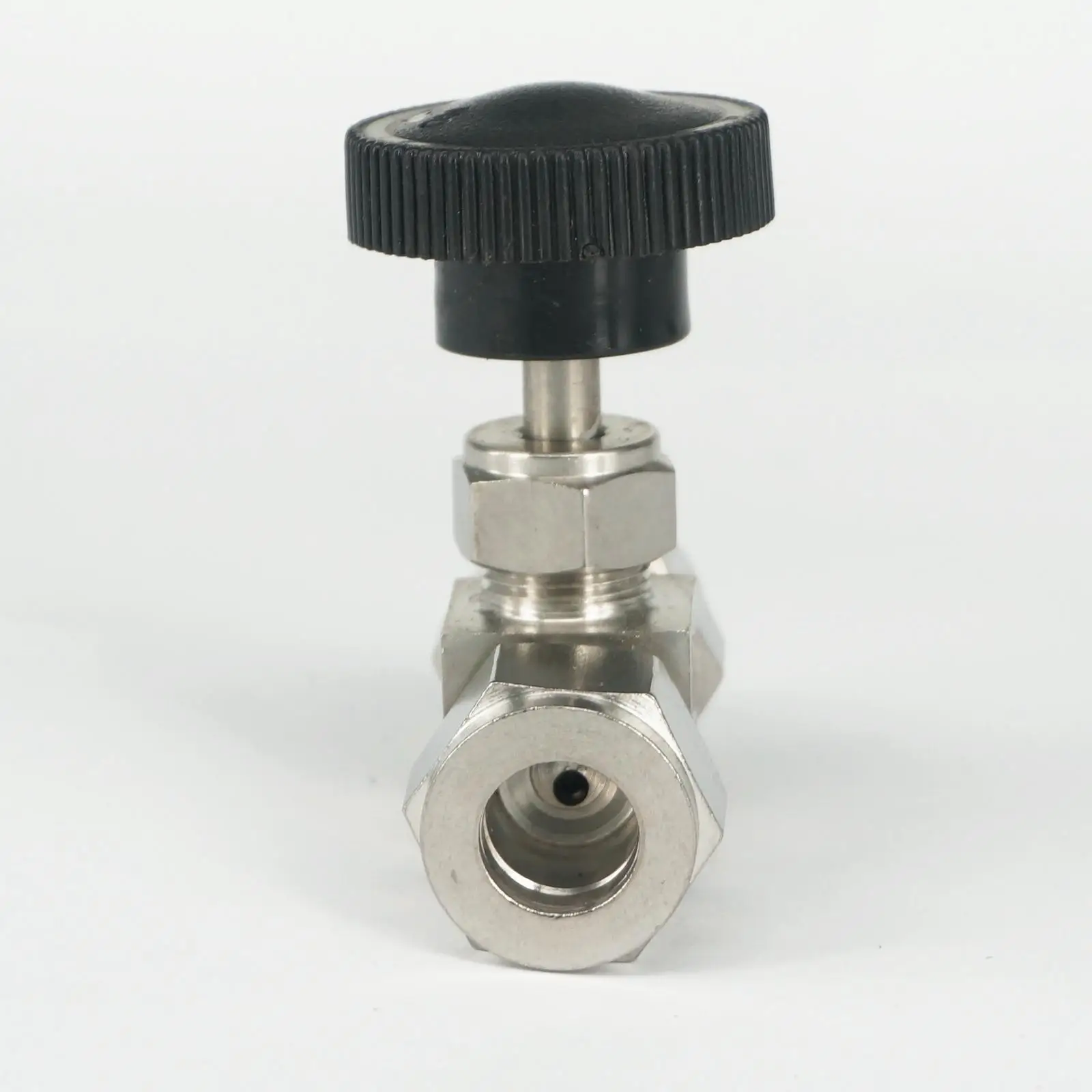 Fit Tube O/D 6mm 304 Stainless Steel Shut Off Valve Straight Flow Control Needle Valve Compression Fitting 6.4 Mpa