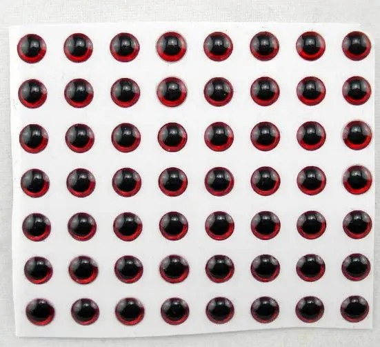 90pcs 14mm Red 3D Holographic Fishing Lure Eyes,Fly Tying, Jigs, Craft, Dolls