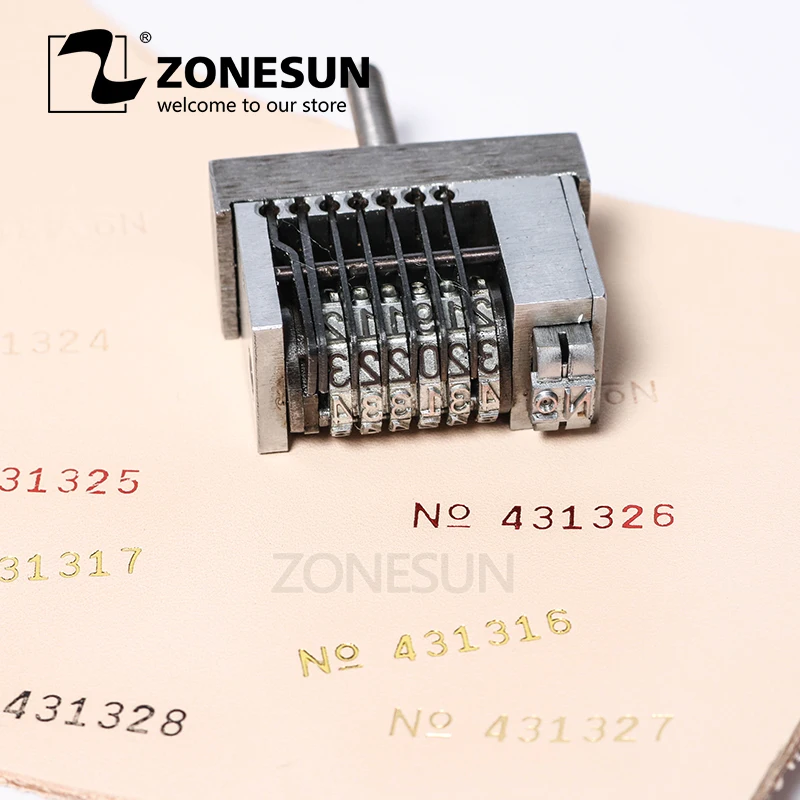 

ZONESUN Small Dialling Code Printing Tool For Hot Stamping Machine Printing Production Number Coupon Number Dial Coding