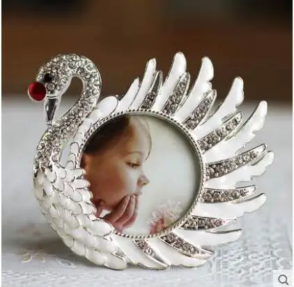 2pcs/ set Fashion vintage swan Photo Frames for Picture White Swan Baby Birthday Gifts Furnishing Articlesfamily look XC002