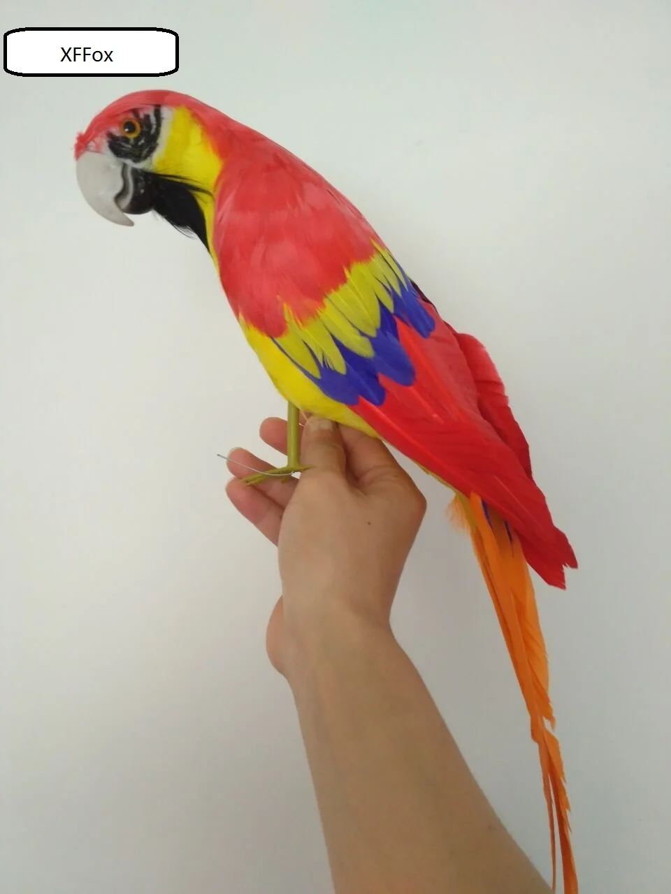 big real life red parrot model foam&feather simulation turned parrot bird gift about 42cm xf0157