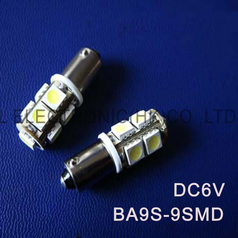 High quality DC6.3V 6V BA9S led light bulb Indicating lamp caution light Warning lights Warning Signal free shipping 100pcs/lot