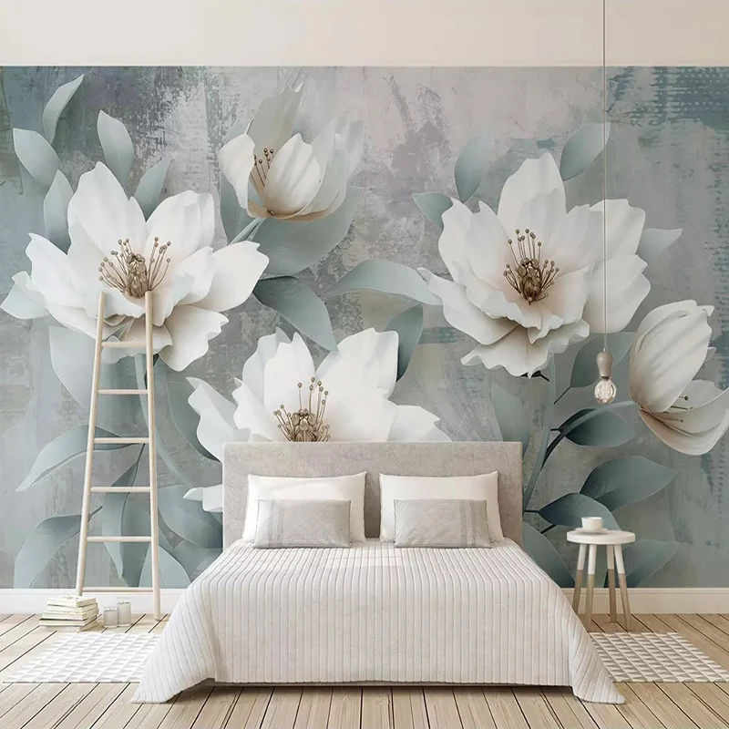 

Custom Photo Wallpaper Painting 3D Stereo Flowers Murals Living Room Sofa TV Background Wall Paper Modern Home Decor Room Fresco