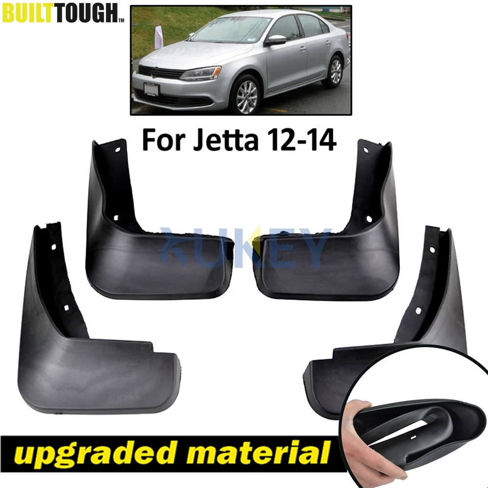 Set Mud Flaps For VW Jetta Mk6 A6 2011 2012 2013 2014 Vento Sedan Mudflaps Splash Guards Front Rear Mud Flap Mudguards Fender