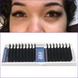 1 Case 16 Lines BCD Individual Eyelash Extensions,Fake Eye Lashes,Natural Silk Mink False Eyelashes 100% Handmade Cilias 0.03mm