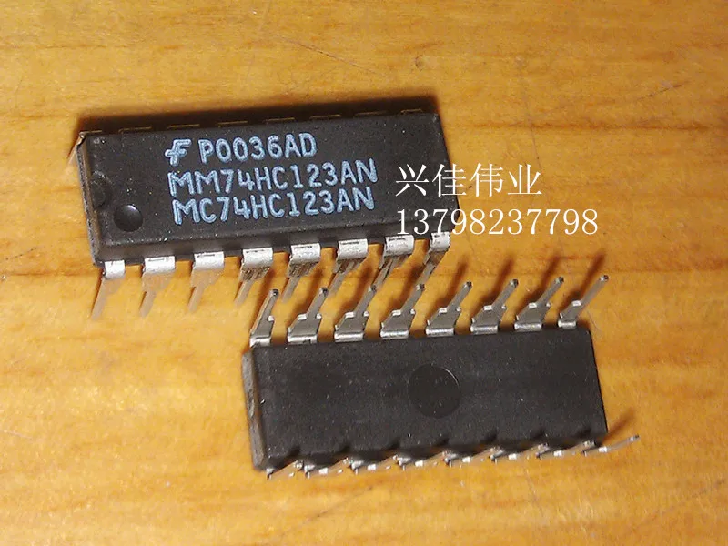 10PCS New 74HC123 HD74HC123AP SN74HC123N MM74HC123AN DIP-16