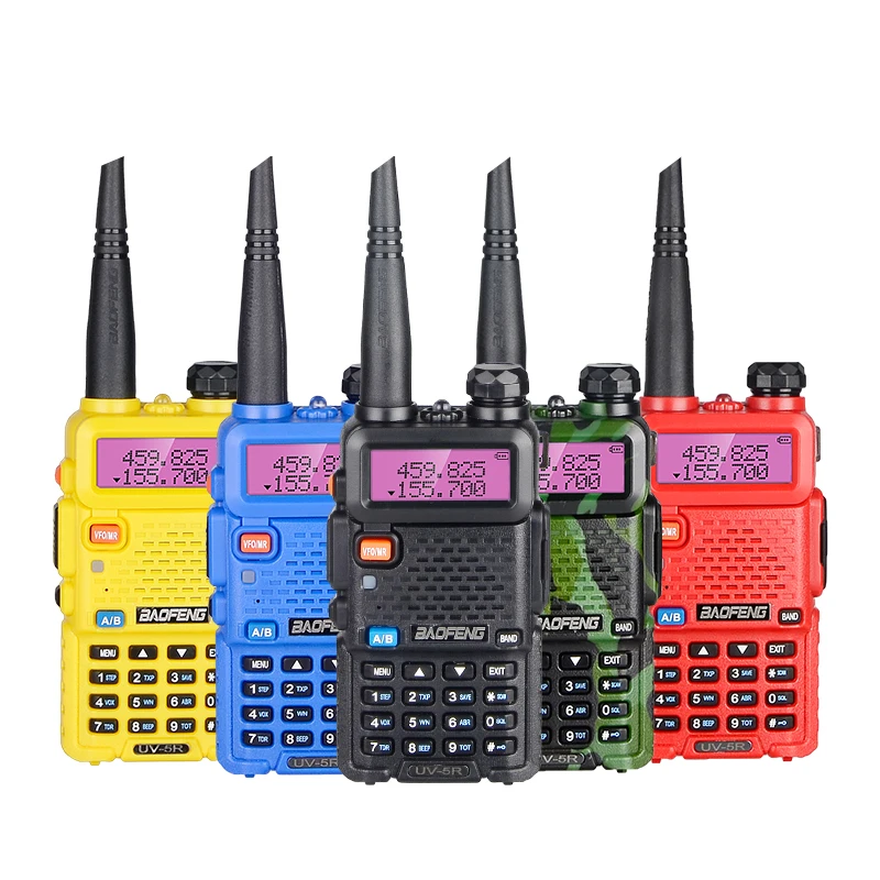 Imagem -06 - Original Baofeng Rádio Uv5r Walkie Talkie Banda Dupla 136174mhz & 400-520mhz 128 ch Rádio em Dois Sentidos Peças Lote 100