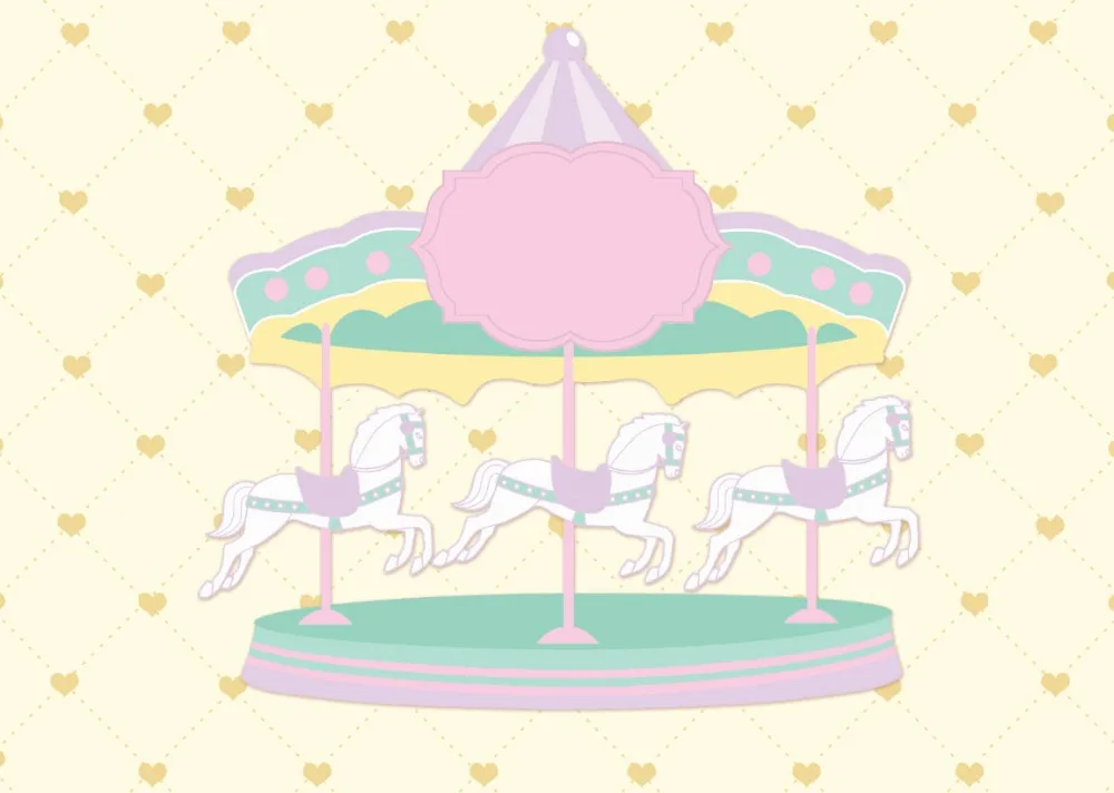 7x5FT Playground Carousel Horse Tent Diamonds Pattern Wall Custom Photography Studio Background Backdrop Vinyl 220cm x 150cm