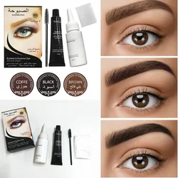 Professional Series Henna Eyelash Eyebrow Dye Tint Gel Eyelash Brown Black Color Tint Cream Kit 15-minute Fast Tint Easy Dye