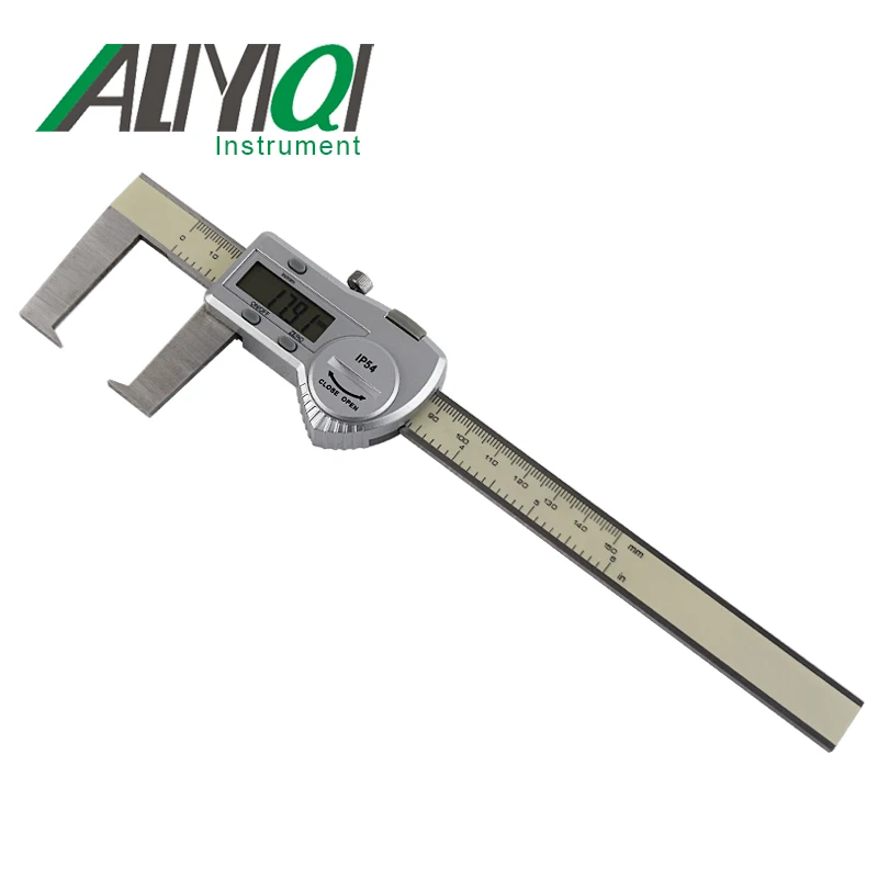 0-200mm 0.01mm Outside Groove Digital Caliper With Flat Points High Precision Good Quality Waterproof With Extra LCD Screenn