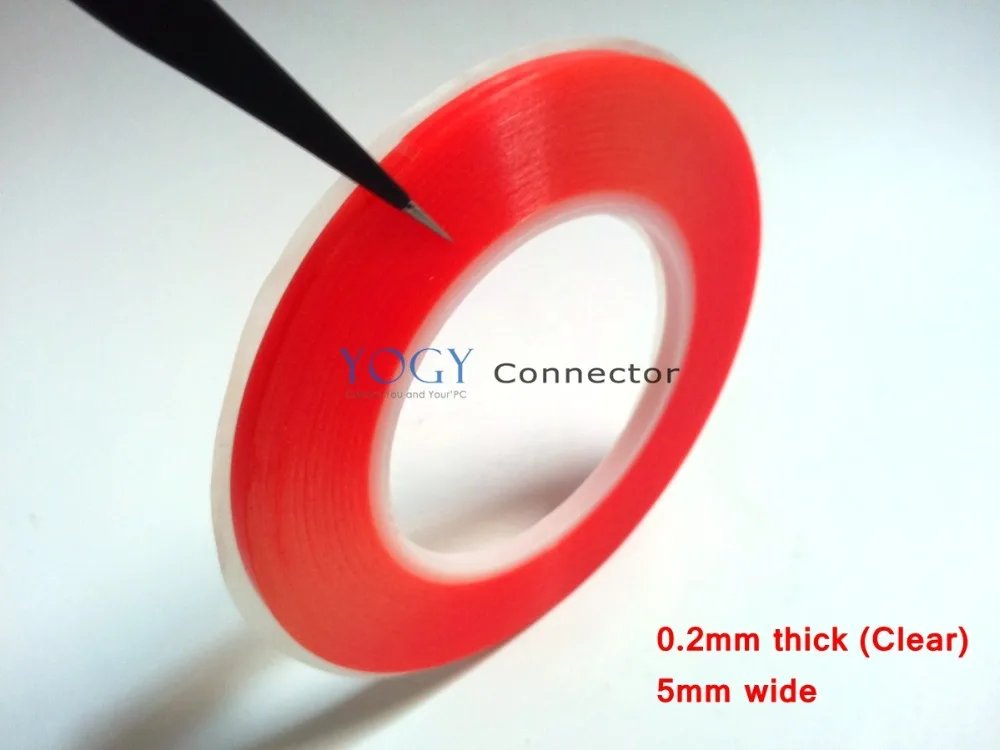 

1x (0.2mm Thick) 5mm *25M High Strength Acrylic Gel Adhesive Double Sided Tape, Waterproof for iphone Battery Screen Mount