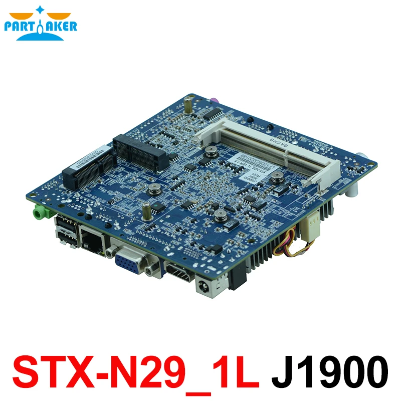 Fanless THIN MINI ITX motherboard with 6*USB 2*COM VGA LVDS Intel J1900 embedded industrial motherboard STX-N29_1L