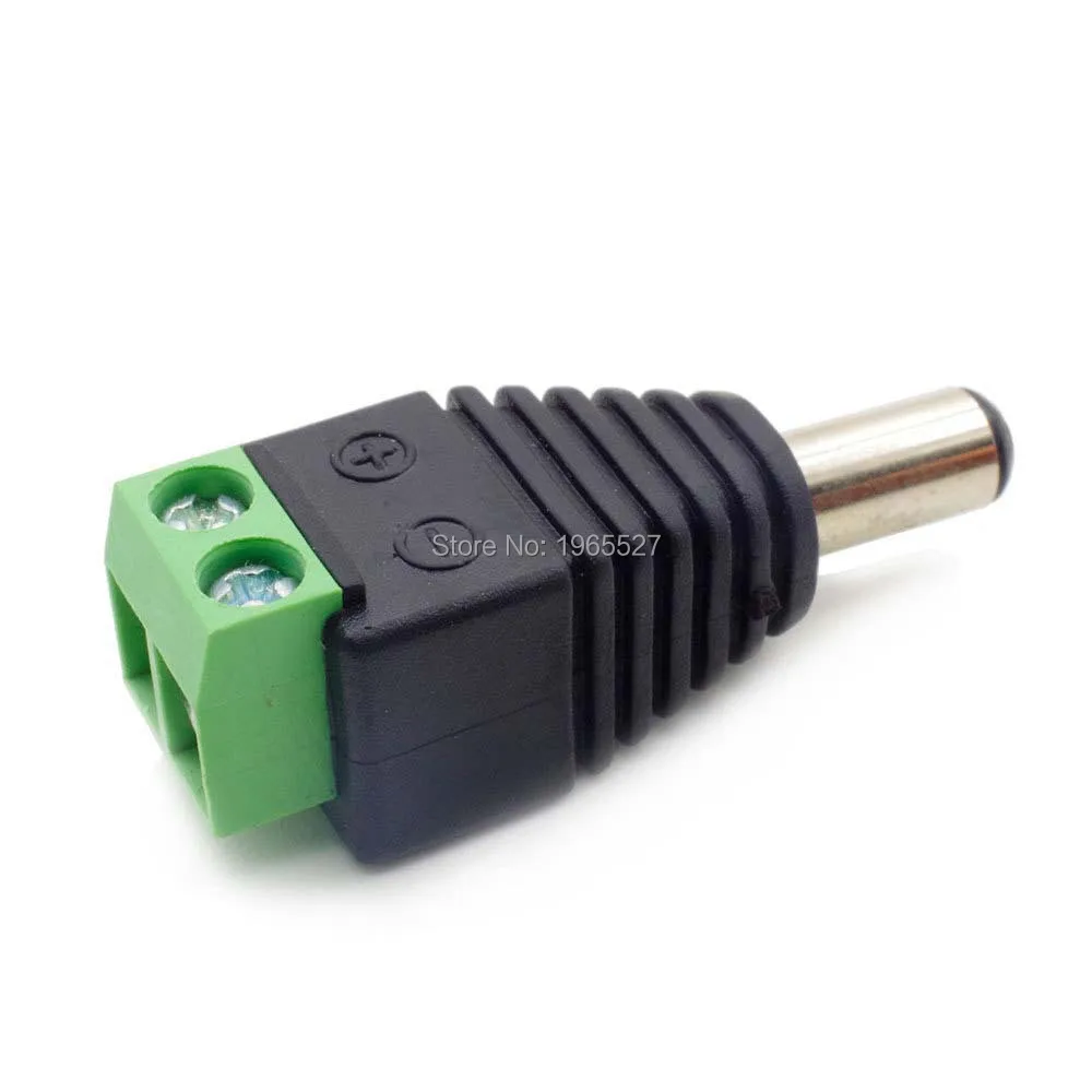 5pcs male + 5pcs female led connector 5.5*2.1mm 12v DC female + male power connector DC plug jack for LED strip