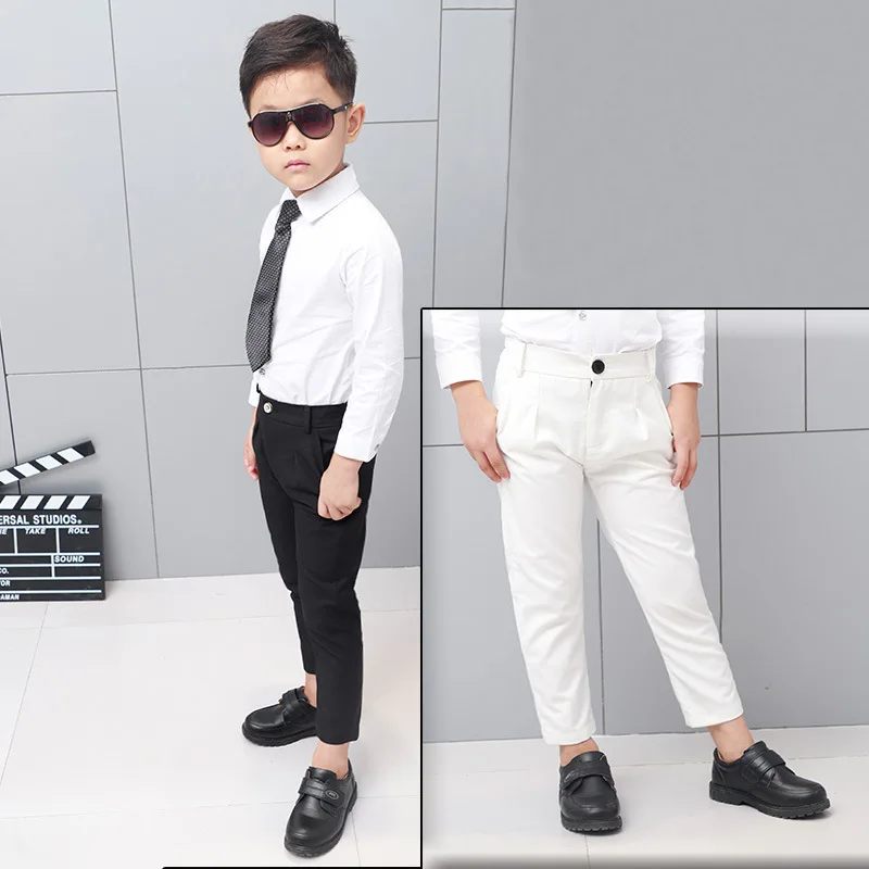 Boys Pants Children Kids Formal Trousers Boys Suit Pants for Birthday Wedding Fashion Pants Big Boys Formal Classic Costume