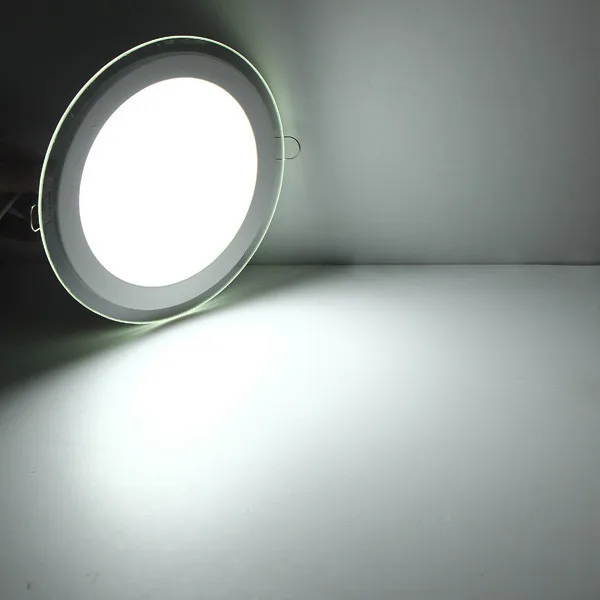 LED Panel Light Round Glass Panel Downlight 6W 9W 12W 18W Ceiling Recessed Lights SMD 5630 LED Paine Lamps AC85-265V