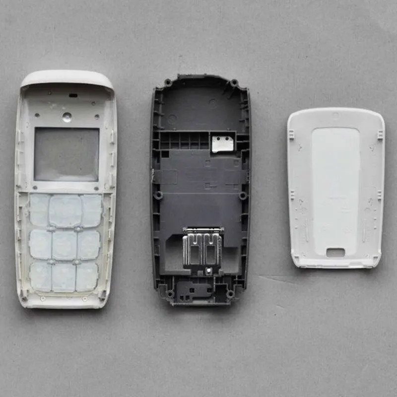 New Full Housing Case Cover Facing Front Frame With Key Board Display Glass+Middle Frame+Back Cover For Nokia 1600