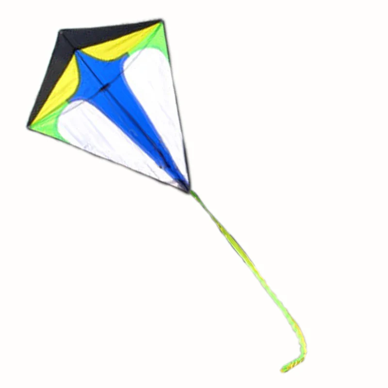 Professional Kite NEW Toys High Quality 2ft 68cm Diamond Kite Long Tail With Handle and Line Good Flying