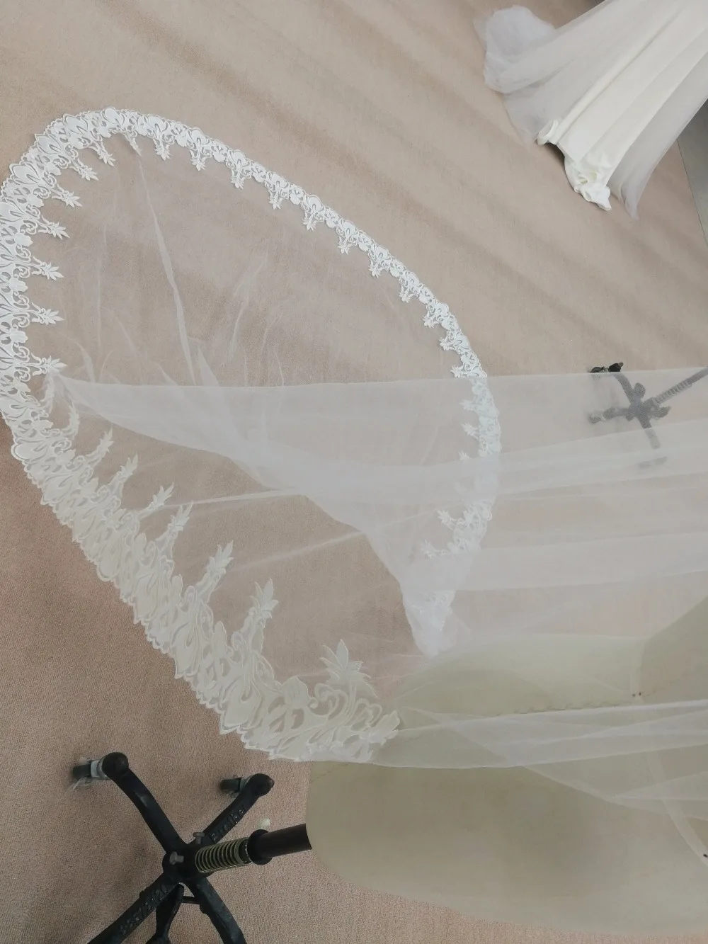 Beauty bridal customized veil fee