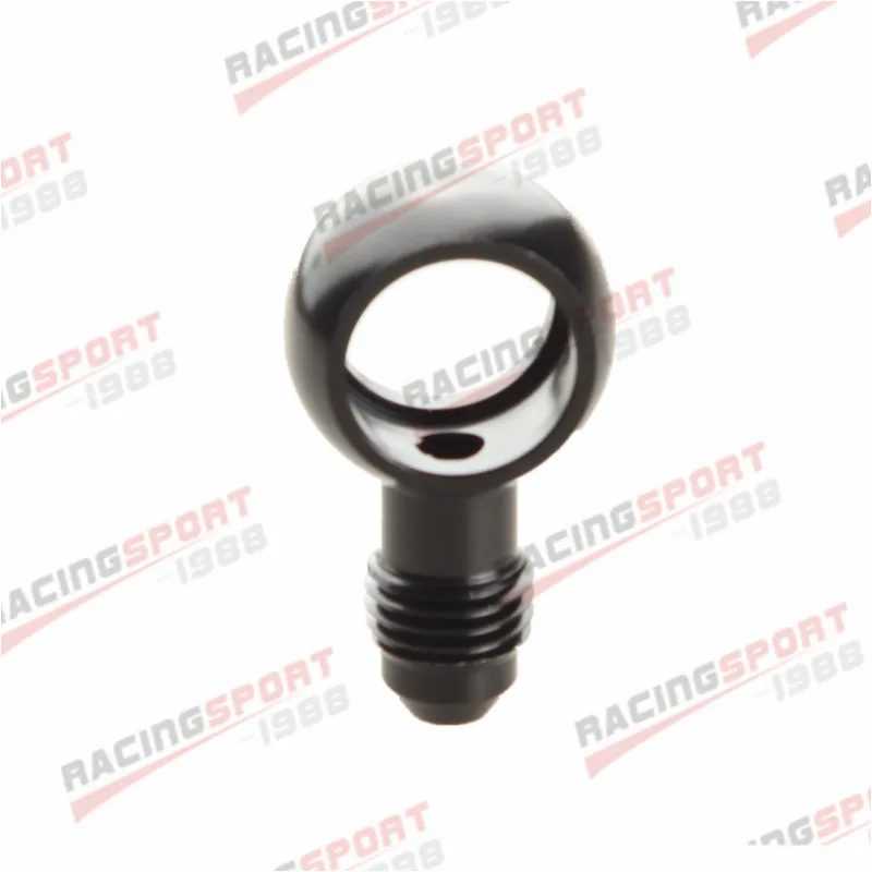 Aluminum Banjo Adaptor Bolt AN4 AN-4 4AN To 12.5mm Brake Fitting BLACK