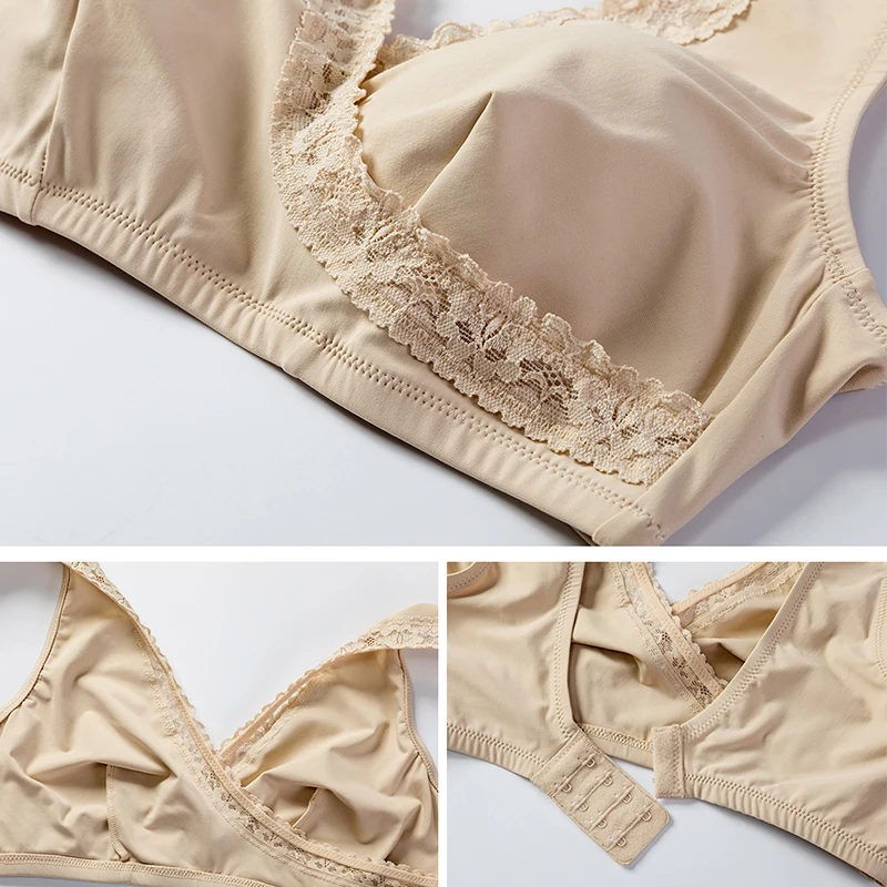 Soutien-gorge d'allaitement sans fil pour femmes, grande taille, bretelles d'épaule confortables pour prévenir l'affaissement