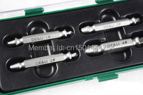 

New 4pcs/set Screw Extractor Set Remove broken screw Remove Damaged Screw