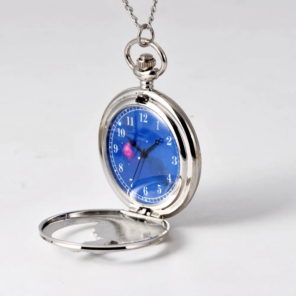 TFOFashion Vintage Quartz Pocket Watch para crianças, menino, pequeno príncipe, planeta azul, bronze, presentes populares