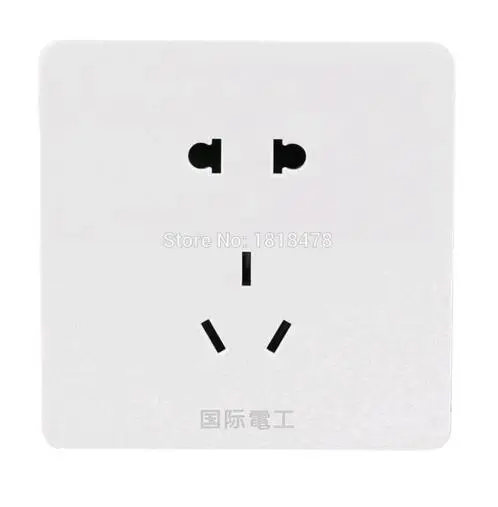 1 PCS NOW AC 250V 10A 3-Pin AU 2-Pin US/ EU Wall Mounted Outlet Socket Plate