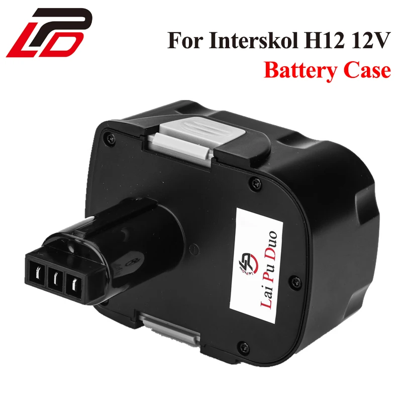 For Interskol H12 12V  Battery Case for Power Tools Cordless Drill Replacement Rechargeable Battery Plastics Shell