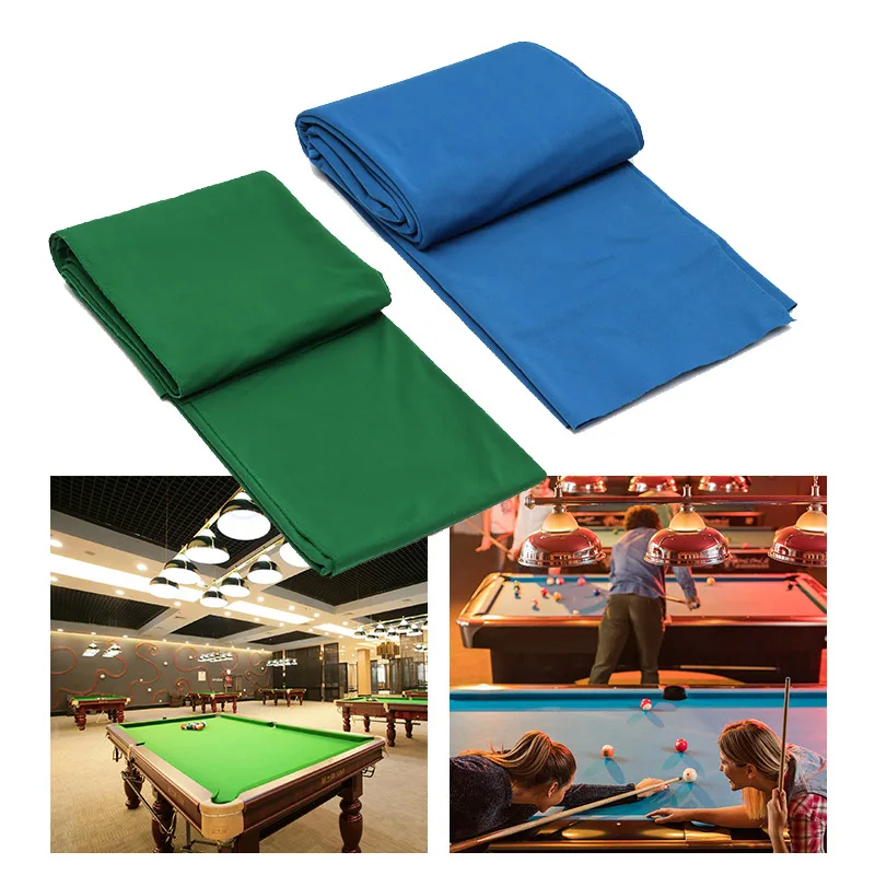 

340x145cm Pool Eight Ball Billiard Pool Table Cloth For American Billiards Snooker Accessories Green/Blue