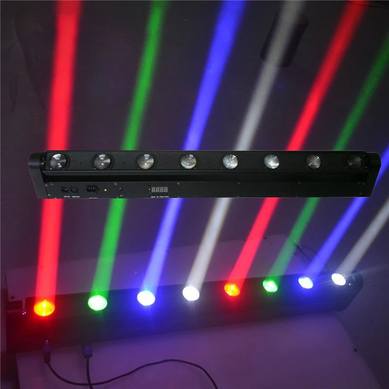 

8x12W RGBW LED Bar Beam Moving Head Light 150W Beam Moving Head Light с DMX512 10/38 каналов Bar DJ Club Spot Stage Lighting