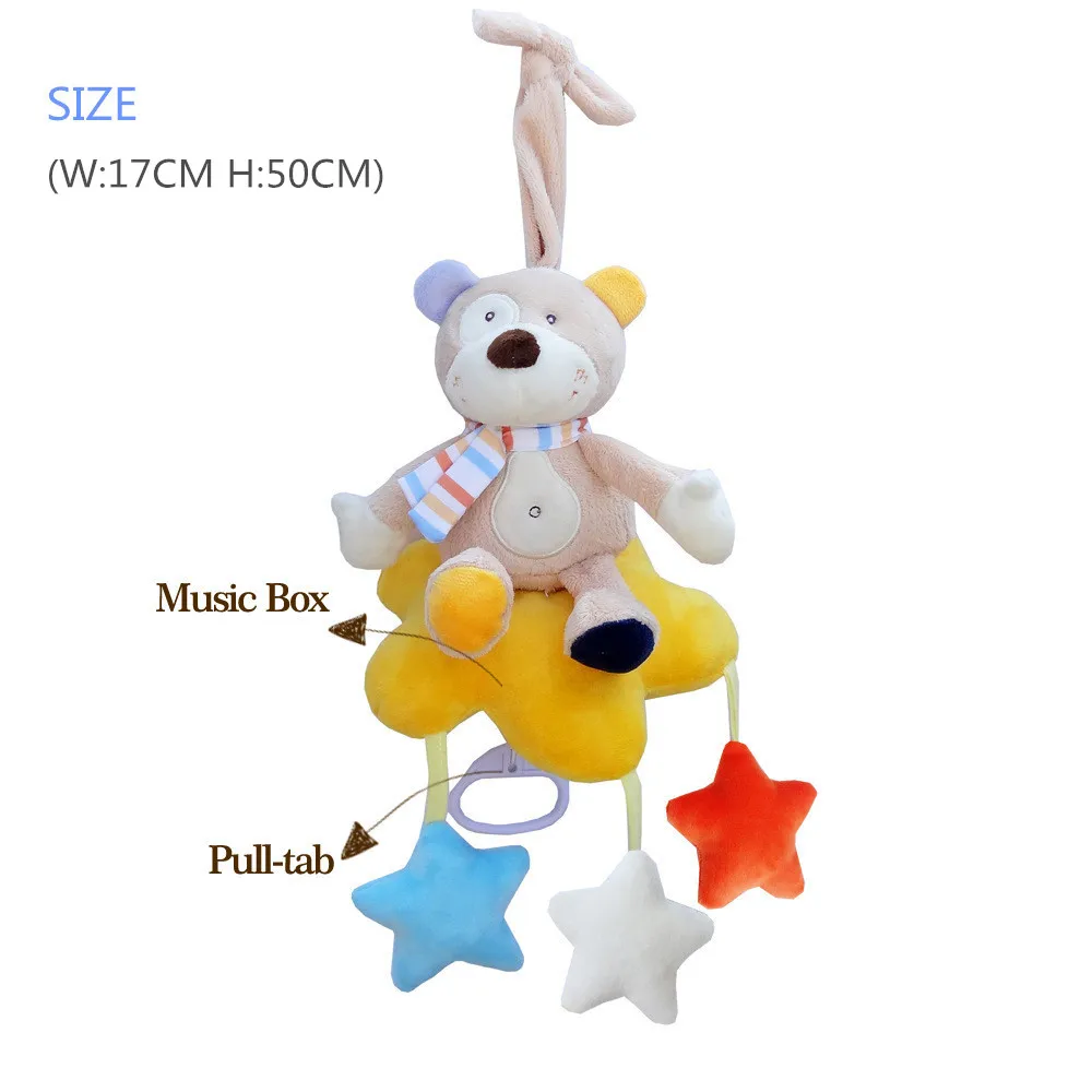 Giocattoli musicali per bambini 0-12 mesi peluche cartone animato passeggino appeso giocattolo Bebek Oyuncak Brinquedos Para Bebe